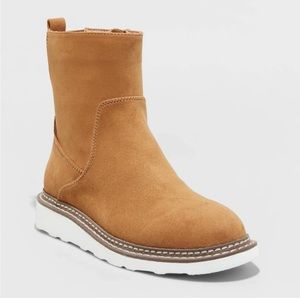 Women's Callah Pull-On Memory Foam Boots Universal Thread Chestnut Size 8